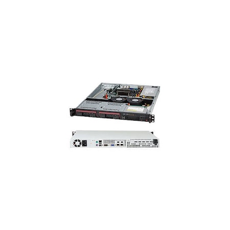 Supermicro SuperChassis 440W/480W 1U RackmountServerChassis (Blk), CSE-811TQ-441B CSE-811TQ-441B